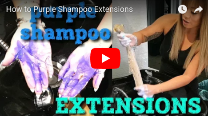 how to PURPLE SHAMPOO extensions - nvenn hair and beauty