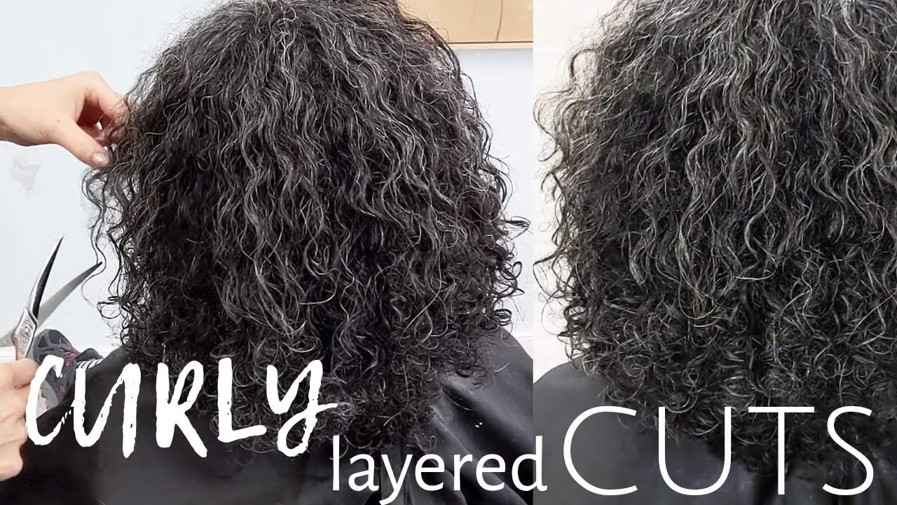 CURLY haircut with layers