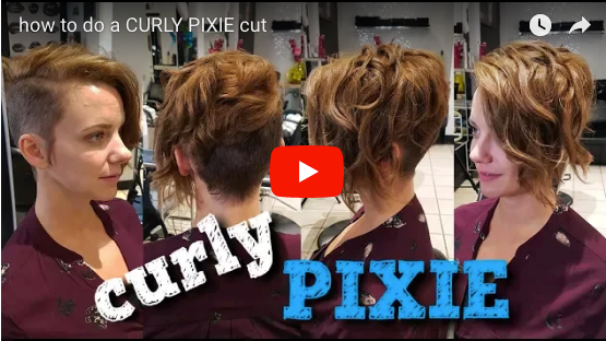 how to do a CURLY PIXIE CUT