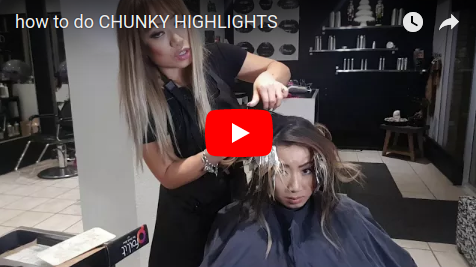how to do CHUNKY HIGHLIGHTS