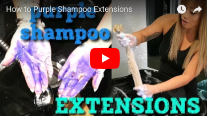 how to PURPLE SHAMPOO extensions