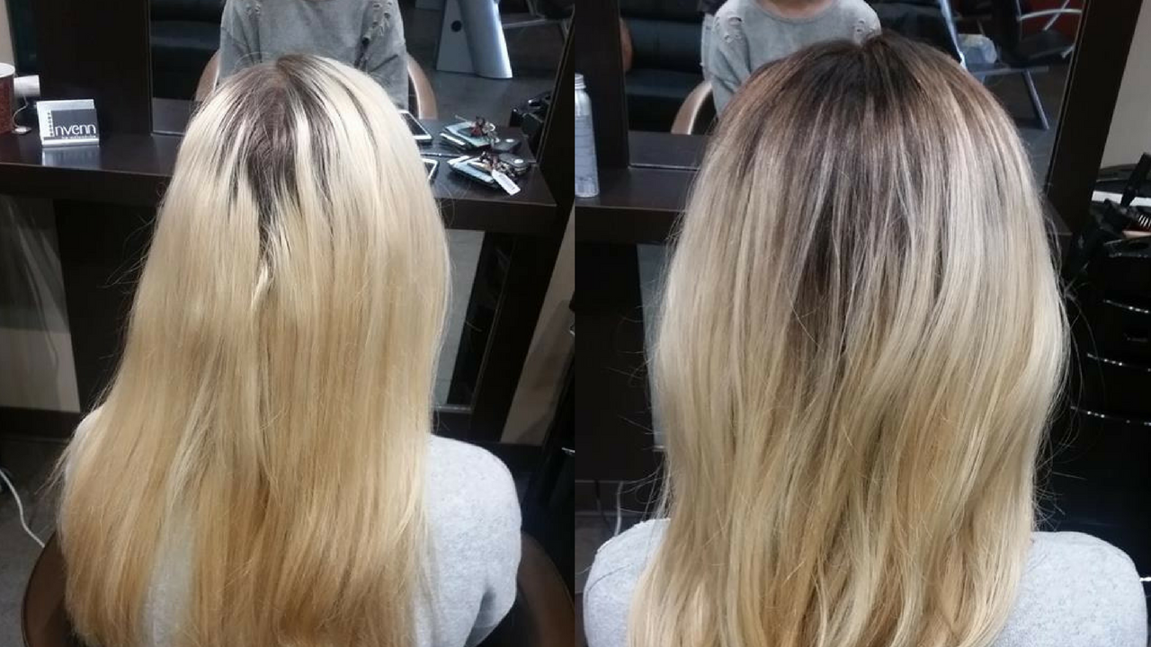 turning grown out ROOTS into a LOW MAINTENANCE OMBRE
