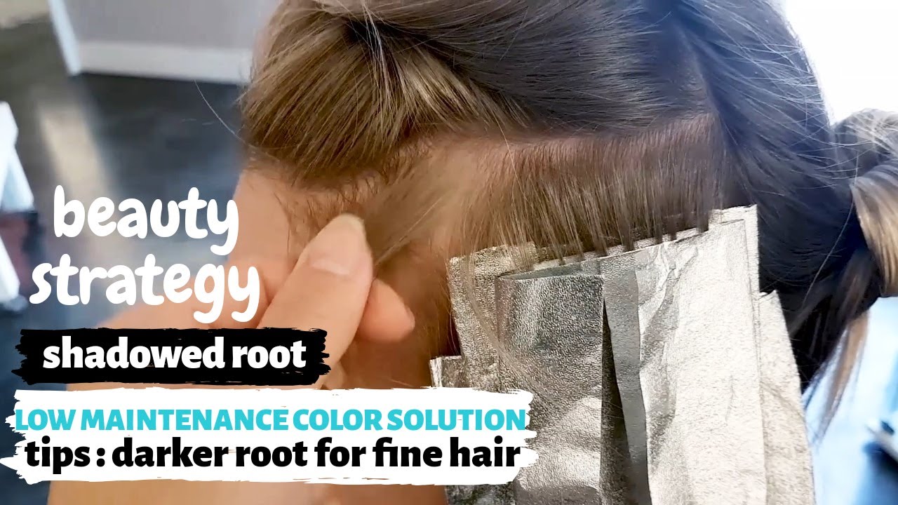 blonde ROOT TOUCHUP : low maintenance color solutions