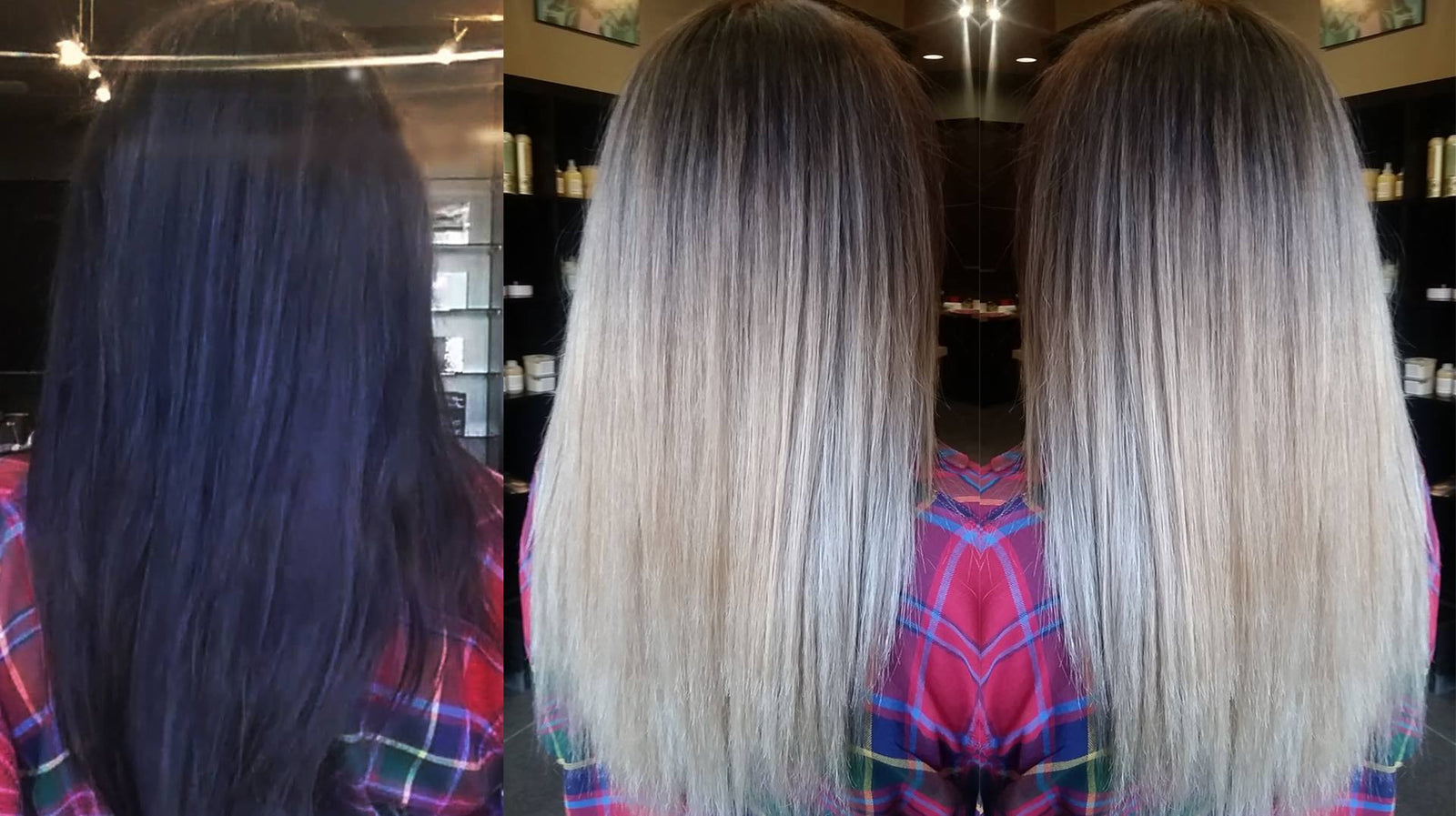 from BOX DYE brunette to BLONDE