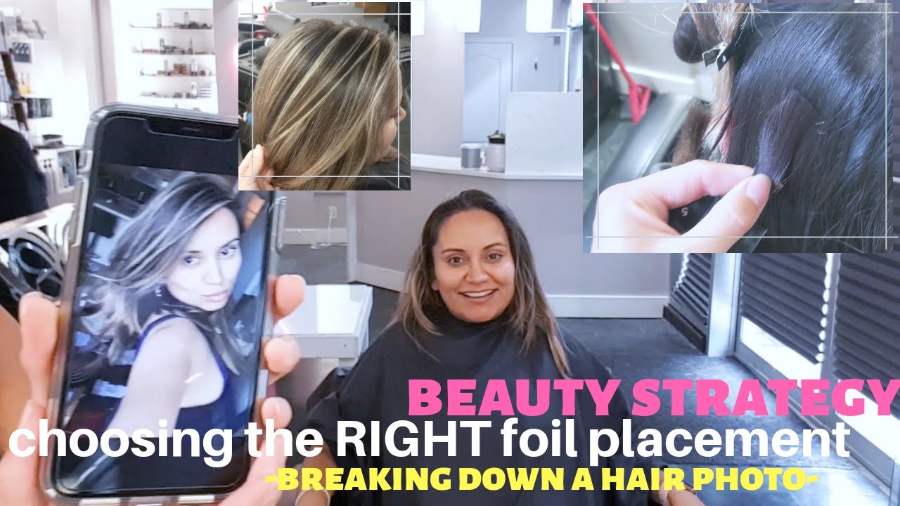 CHOOSING THE RIGHT foil pattern for your client : breaking down a hair photo beauty strategy